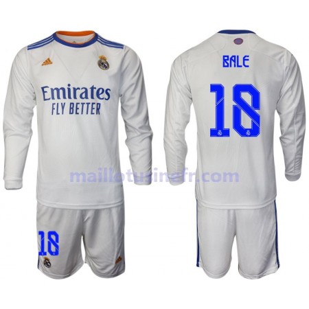 Maillot de Foot Real Madrid Bale 18 Domicile 2021-22 Manches Longues - Enfant Maillot de Foot Real Madrid Bale 18 Domicile 2021-22 Manches Longues - Enfant